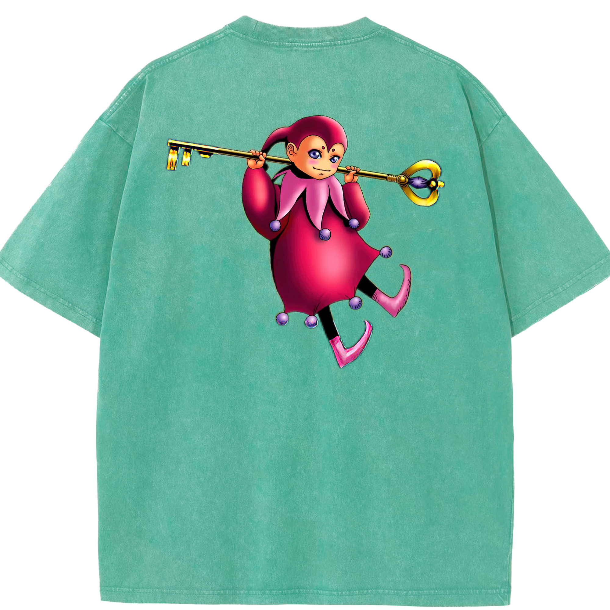 （画像用） 遊☆戯☆王 Yu-Gi-Oh! 綿100% ヴィンテージ風 半袖Tシャツ（背面プリント）